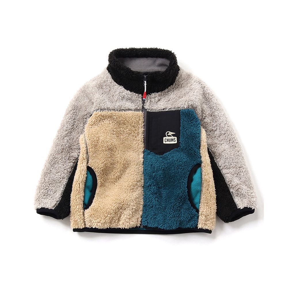 CHUMS】中大童Kid's Bonding Fleece Jacket刷毛外套Teal Crazy