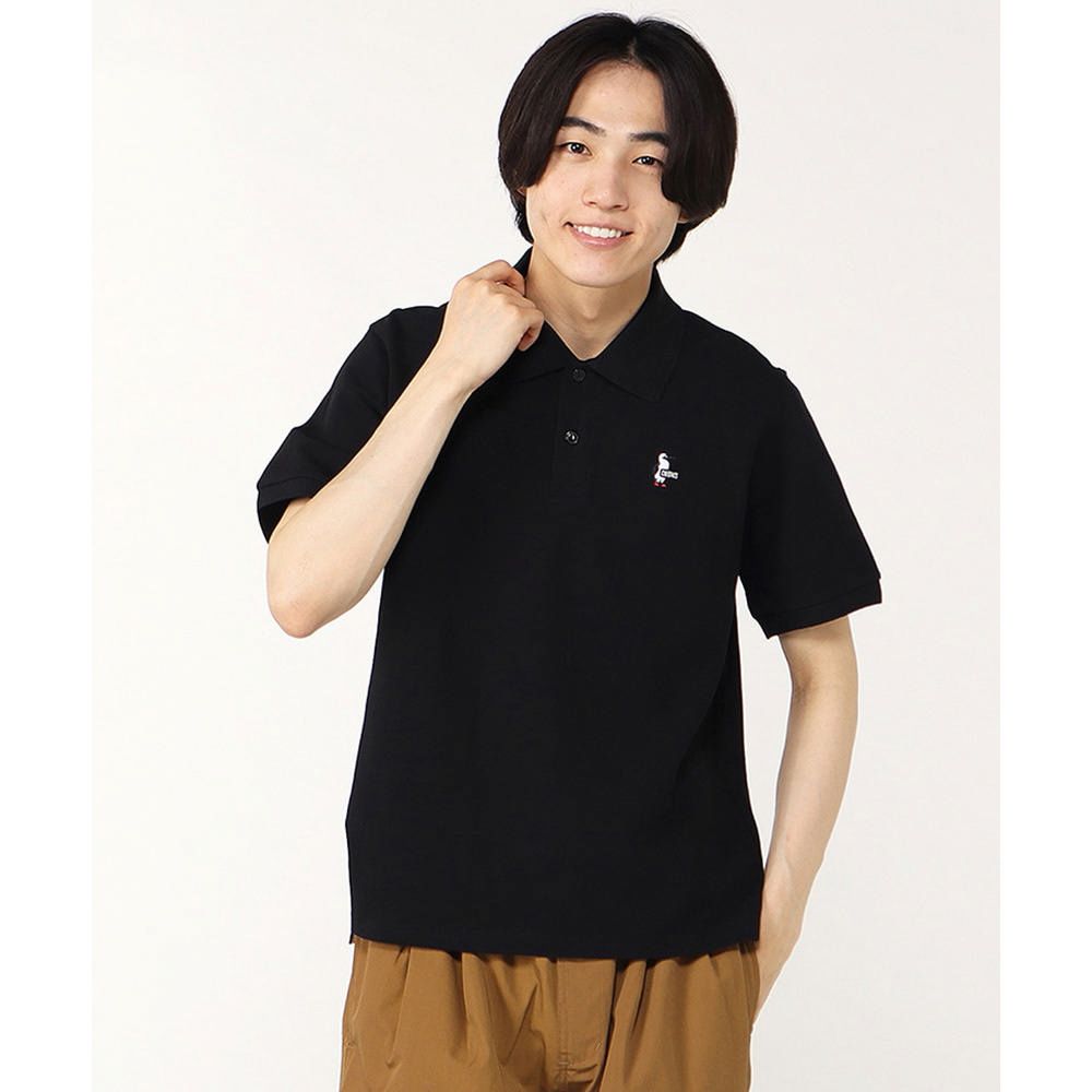 CHUMS 男 Booby Polo Shirt短袖POLO 黑色-CH021190K001