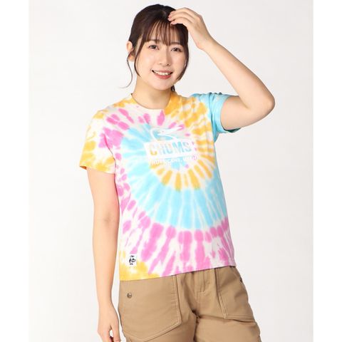 CHUMS Booby Face T-Shirt Tie-Dye SPR 短袖上衣 男 紮染-CH012278Z077