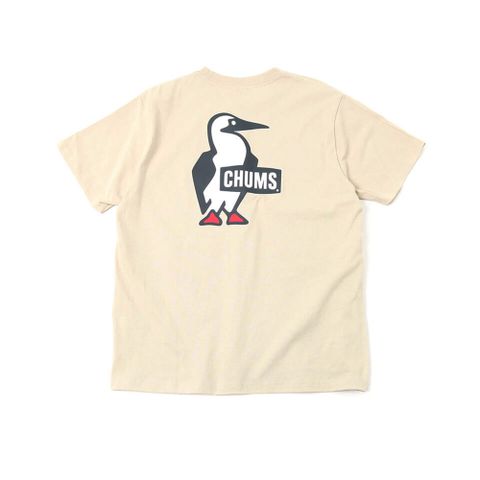 CHUMS Booby Logo T-Shirt 短袖上衣 男 米灰色-CH012279G057