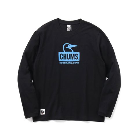 CHUMS Booby Face Brushed L/S T-Shirt 長袖上衣 男 黑/藍色-CH012303K065