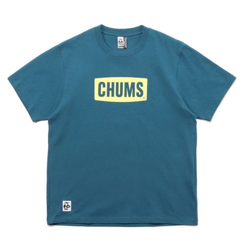 CHUMS CHUMS Logo T-Shirt 短袖上衣 男 藍綠色-CH012277T001