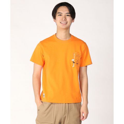 CHUMS Go Outdoor Pocket T-Shirt 短袖上衣 男 橘色-CH012348D001