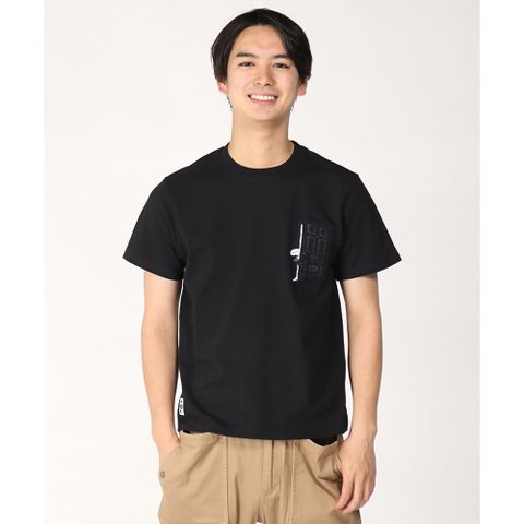 CHUMS Go Outdoor Pocket T-Shirt 短袖上衣 男 黑色-CH012348K001