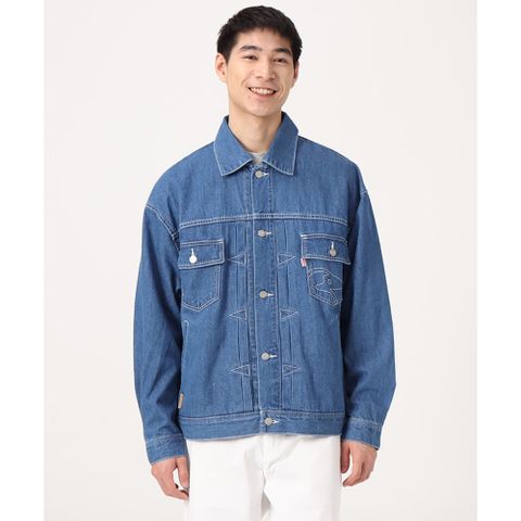 CHUMS Beaver Oversized Jean Jacket 牛仔外套 Lt.Indigo 男 藍色-CH041399N035