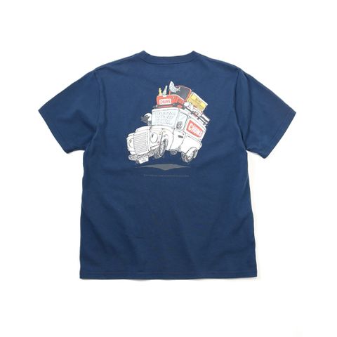 CHUMS Go Outdoor Pocket T-Shirt 短袖上衣 男 深藍色-CH012348N001