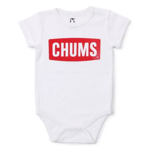 CHUMS Baby Logo Rompers 包屁連身服 短袖 嬰幼 白色-CH271025Z050