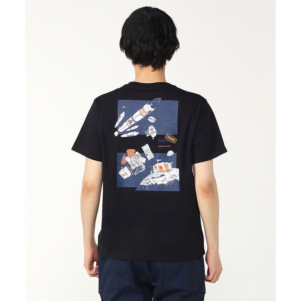 CHUMS CHUMS Moon Camp Site T-Shirt 短袖上衣 男 黑色-CH012363K001