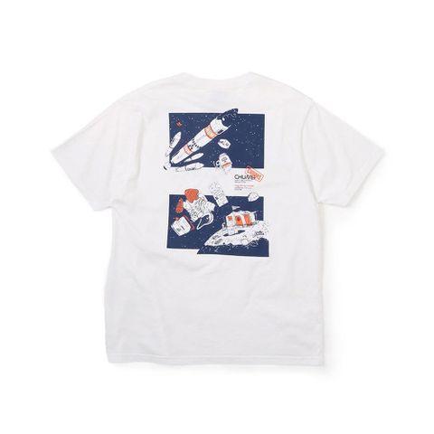 CHUMS CHUMS Moon Camp Site T-Shirt 短袖上衣 男 白色-CH012363W001