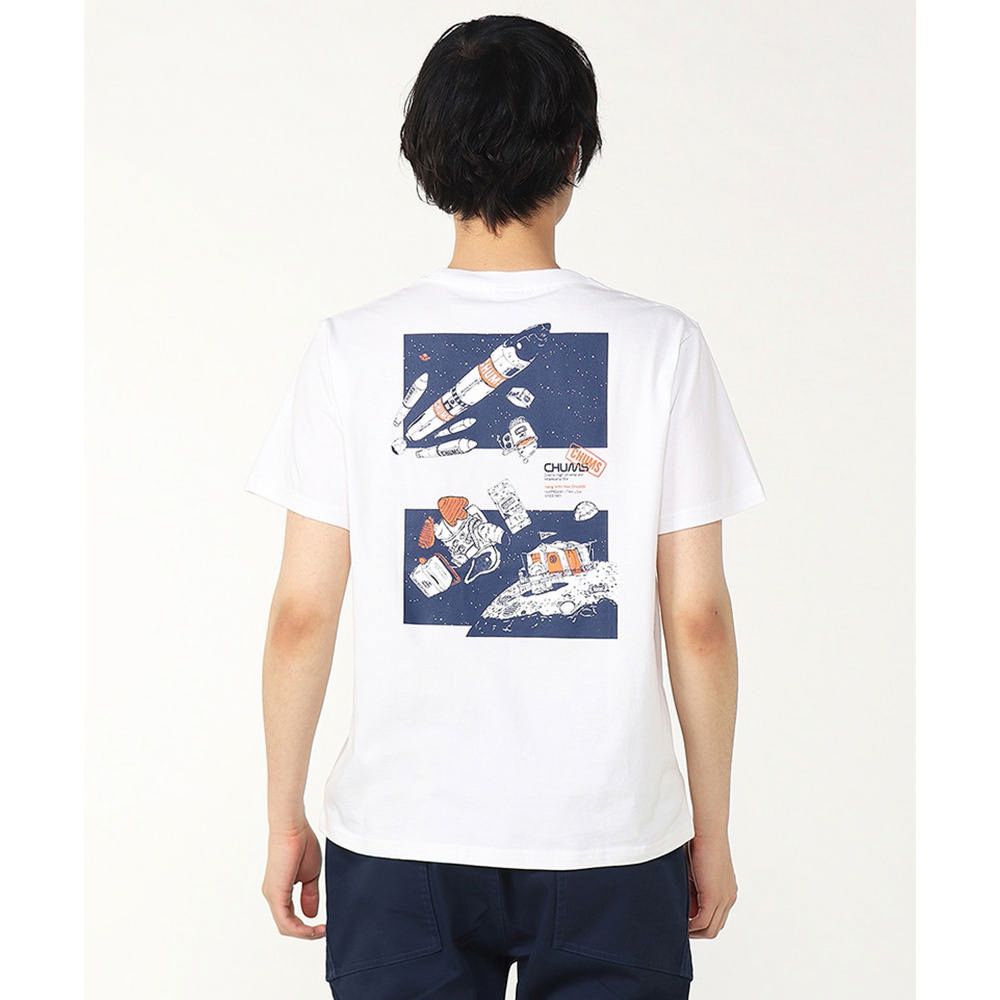 CHUMS CHUMS Moon Camp Site T-Shirt 短袖上衣 男 白色-CH012363W001