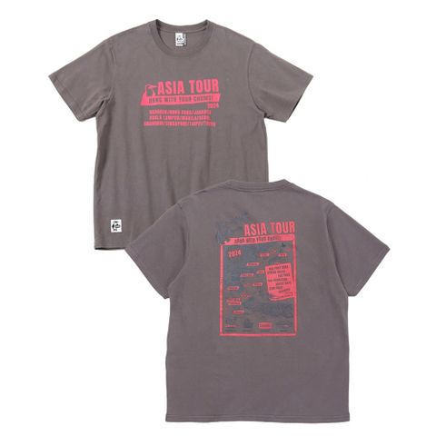 CHUMS CHUMS Asia Tour T-Shirt 短袖上衣 男 炭黑色-CH012365G004