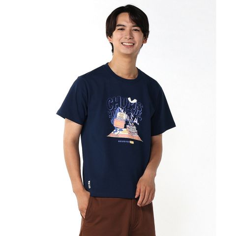 CHUMS BOOBY PICNIC T 短袖上衣 男 深藍色-CH012558N001