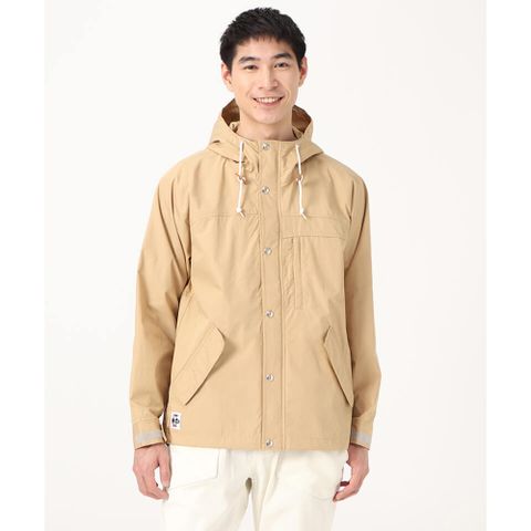 CHUMS Camping Parka Light 風衣外套 男 淺棕色-CH041396B001