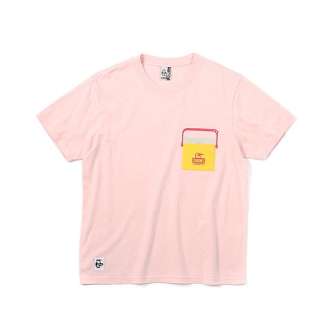 CHUMS Camper Cooler Pocket T-Shirt 短袖上衣 女 霜粉色-CH112360R058