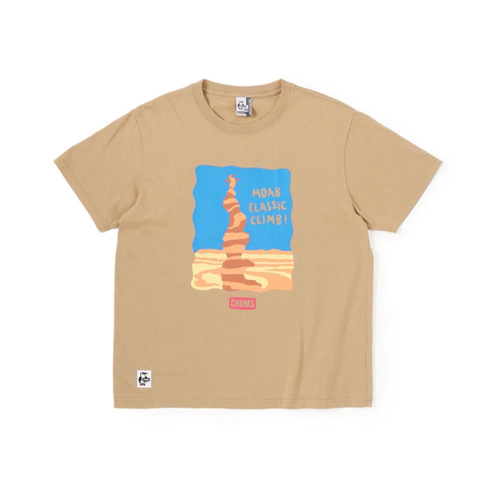 CHUMS Moab Classic Climb! T-Shirt 短袖上衣 男 淺棕色-CH012364B001