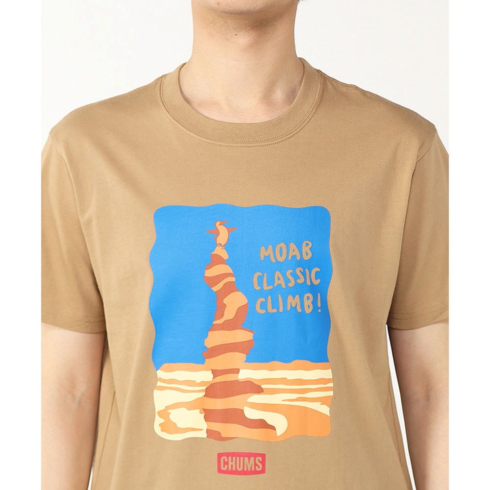 CHUMS Moab Classic Climb! T-Shirt 短袖上衣 男 淺棕色-CH012364B001