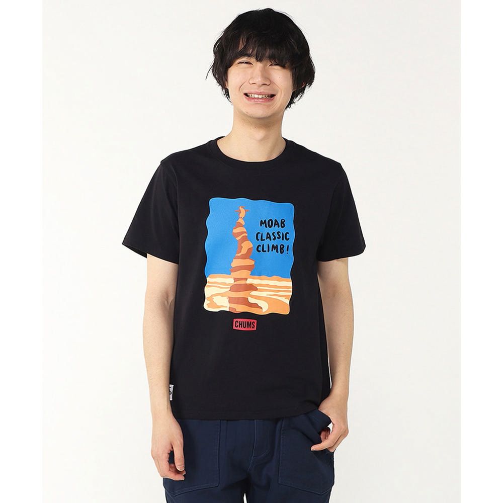 CHUMS Moab Classic Climb! T-Shirt 短袖上衣 男 黑色-CH012364K001