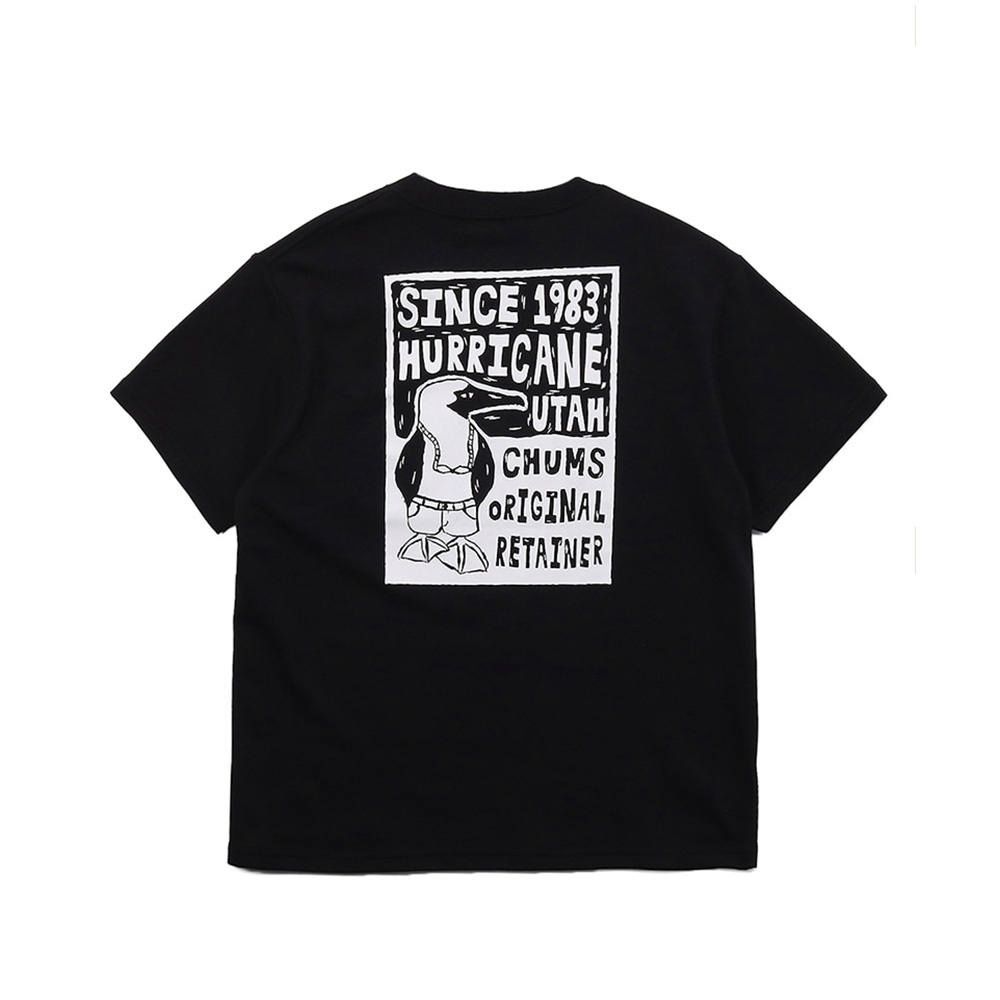 CHUMS Wood Block Print T-Shirt 短袖上衣 男 黑色-CH012369K001