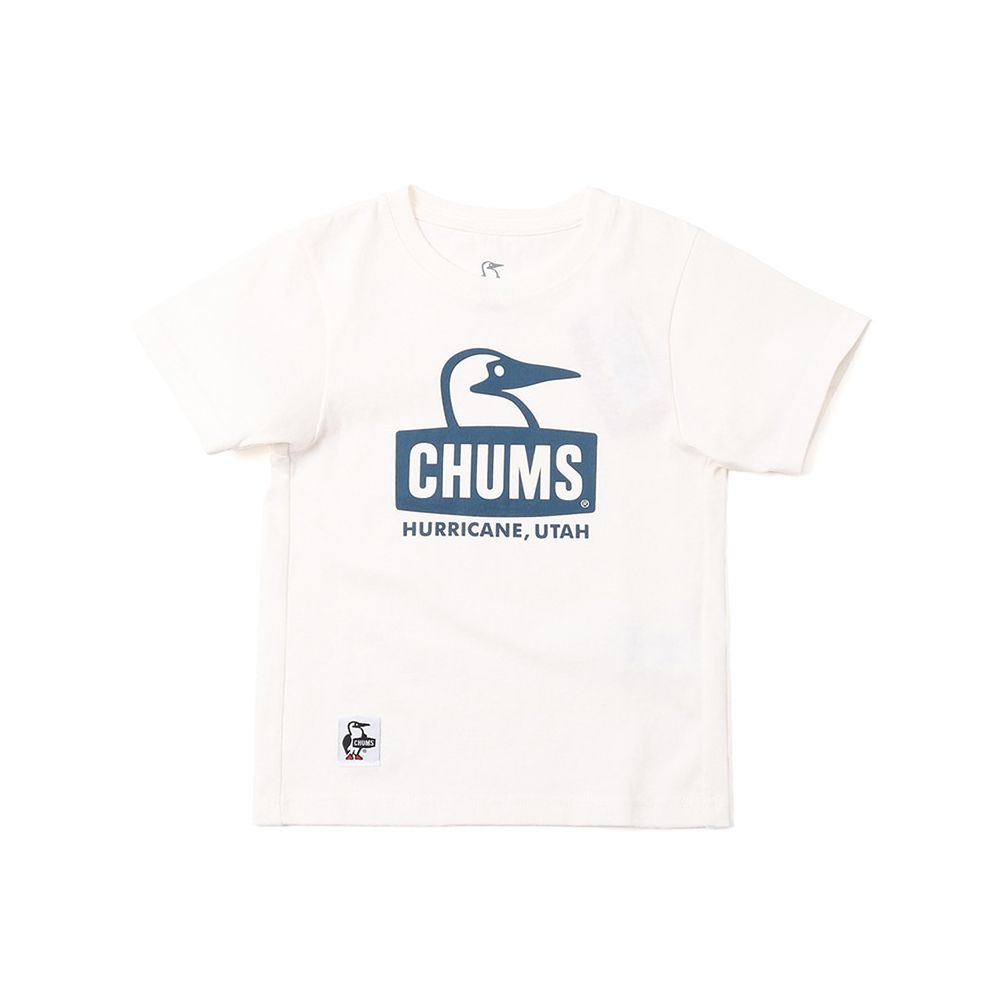 CHUMS Kids Booby Face T-Shirt 短袖上衣 中大童 白色-CH211281W015