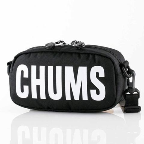 【CHUMS】Recycle CHUMS Logo Shoulder Pouch肩背包 黑色-CH603117K001