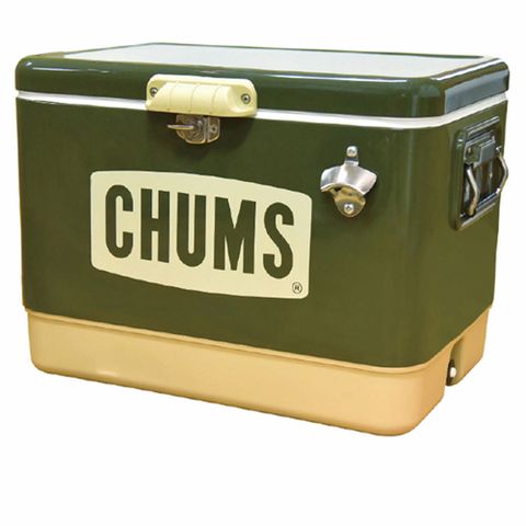 【CHUMS】CHUMS Steel Cooler Box 54L冰桶 卡其綠/米-CH621283M079