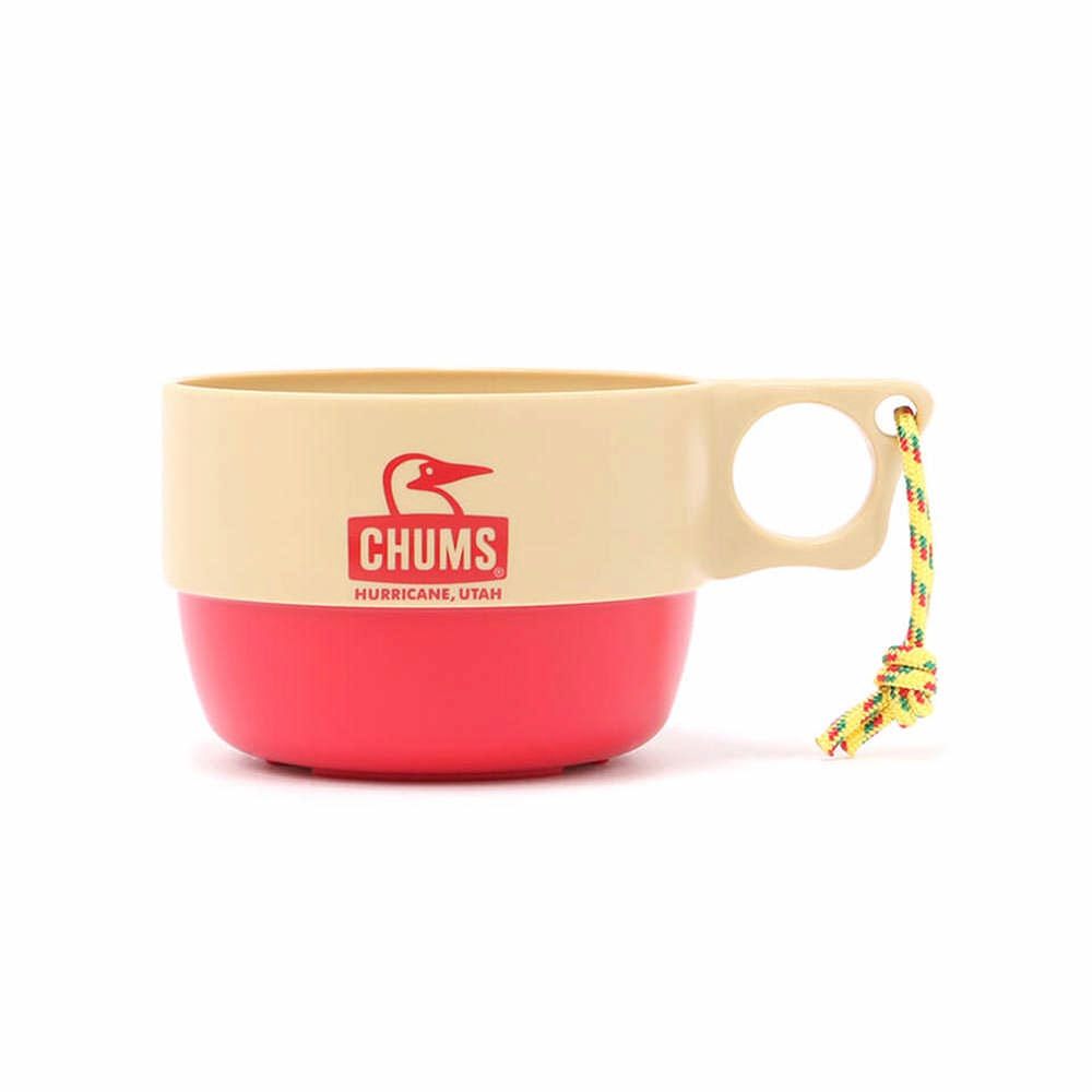 CHUMS Camper Soup Cup湯杯 350ml 米/紅-CH621733B053