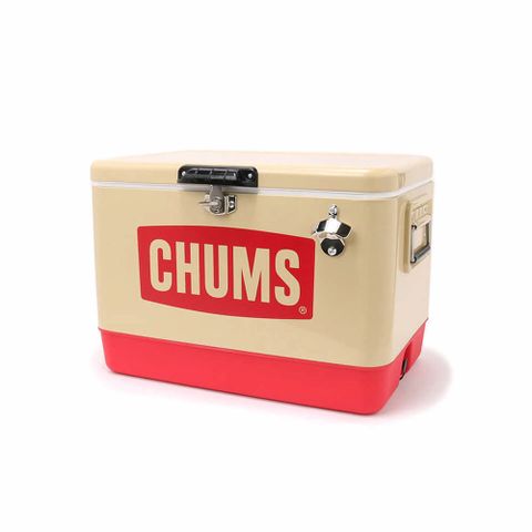 【CHUMS】CHUMS Steel Cooler Box 54L冰桶 米色-CH621802B001