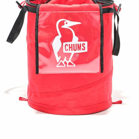 CHUMS Logo Pop Up Trash Can快收式收納筒 紅色-CH623196R001