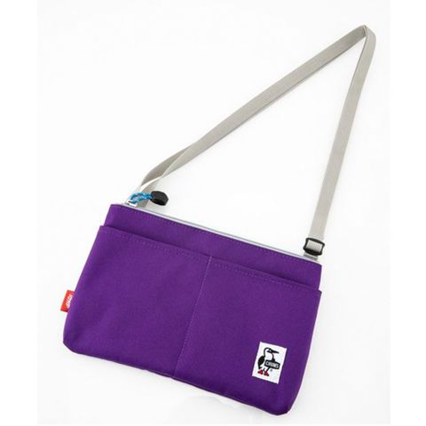 【CHUMS】Eco Sacoche 肩背包 紫色 男包 女包 側背包-CH603024P001