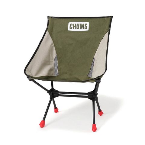 【CHUMS】Compact Chair Booby Foot Low 男女 收納折椅 橄欖綠/灰-CH621772M103
