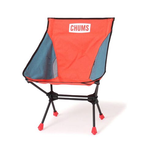 【CHUMS】Compact Chair Booby Foot Low 男女 收納折椅 紅/藍灰-CH621772R111