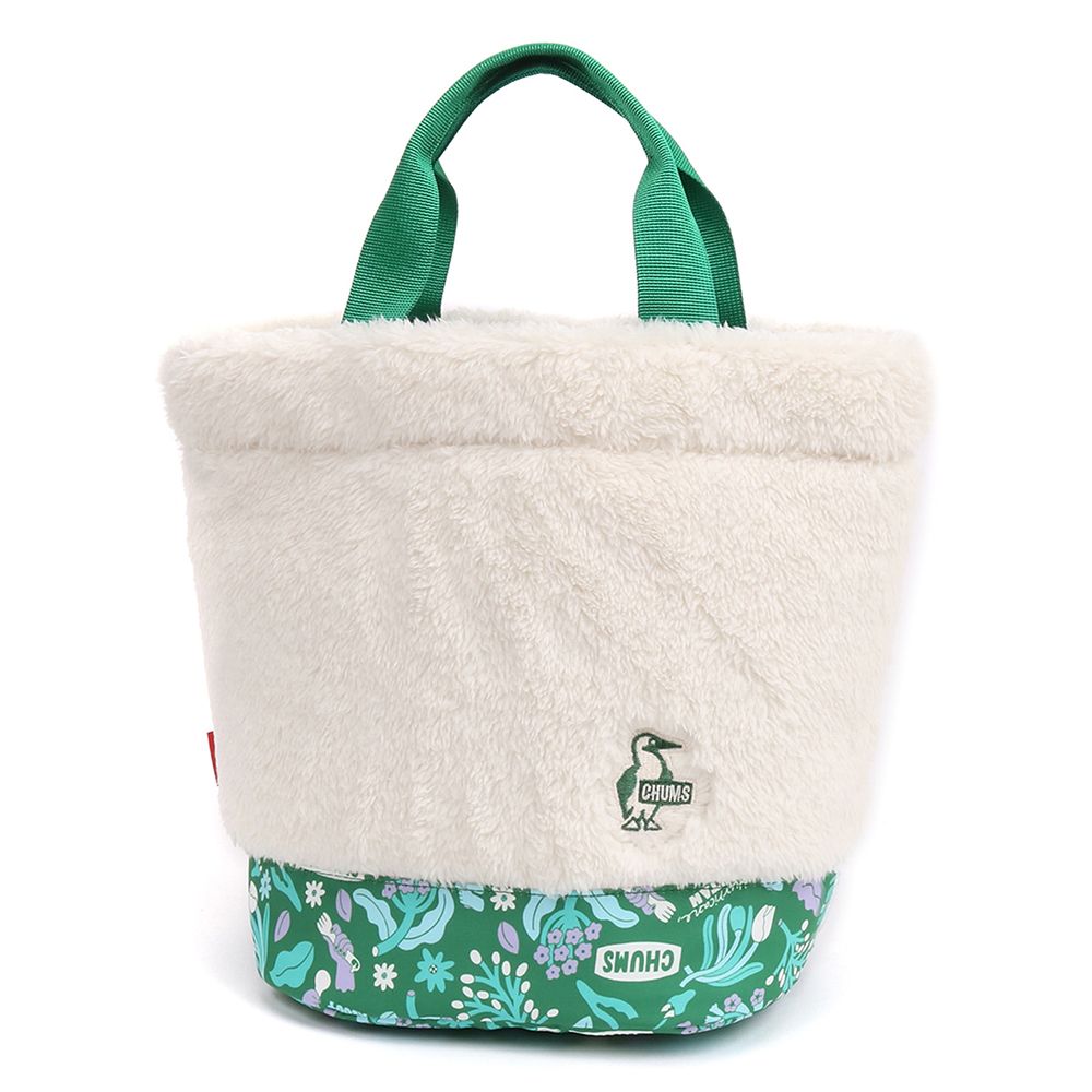  【CHUMS】SAYORI WADA Elmo Fleece Tote Bag托特包 象牙白/Into Green