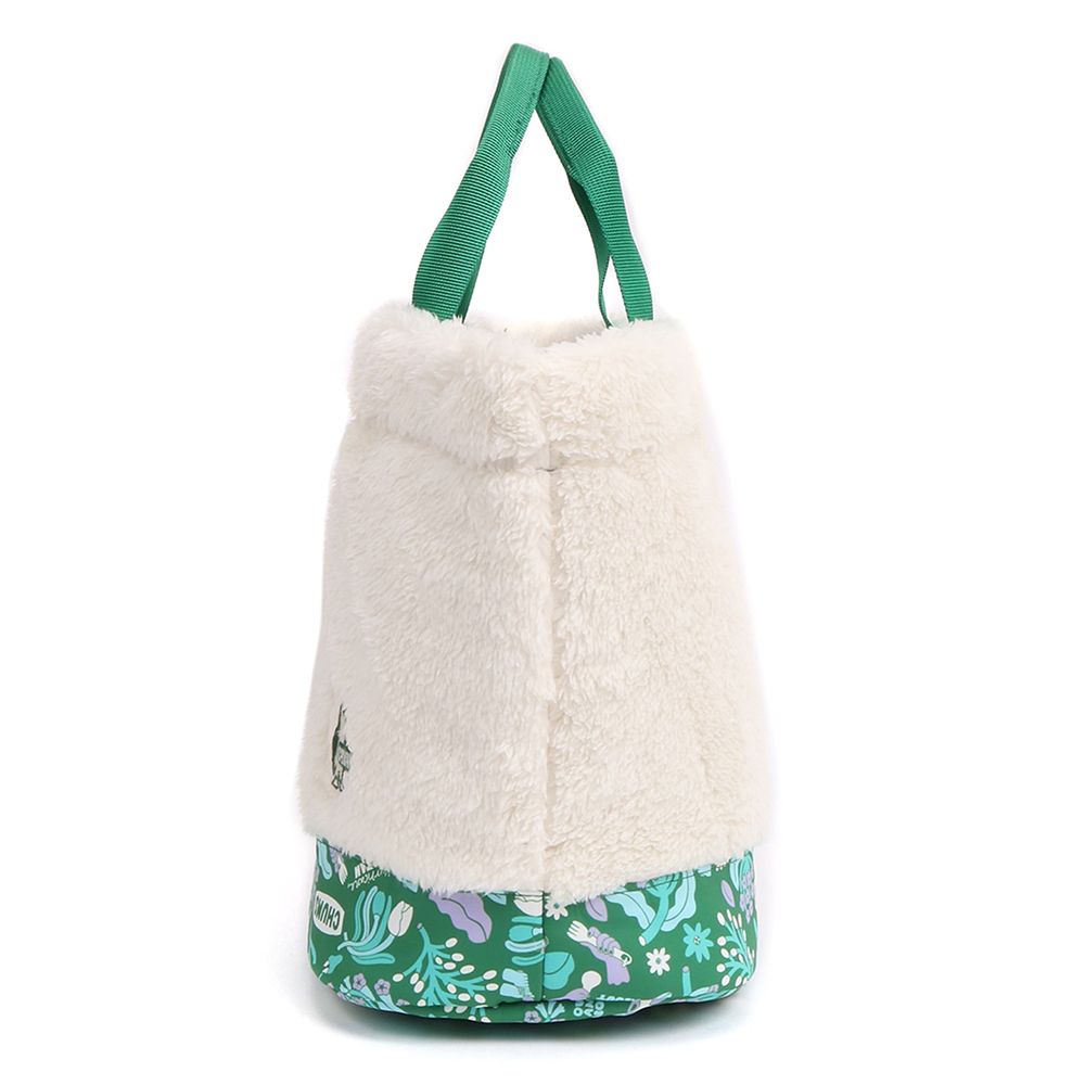  【CHUMS】SAYORI WADA Elmo Fleece Tote Bag托特包 象牙白/Into Green