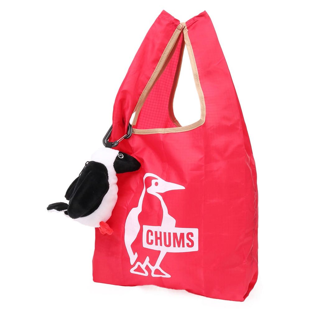 CHUMS Booby Eco Bag造型購物袋 紅/白-CH603452R121