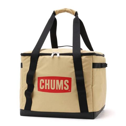 CHUMS Logo Foldable Box S 男女 露營折疊式收納袋 棕