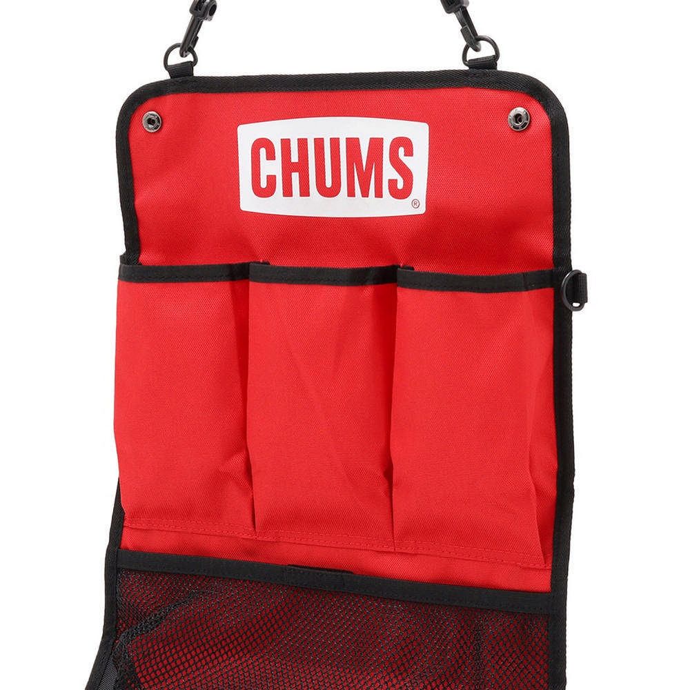 CHUMS Logo Wall Pocket廚房工具收納袋 紅色