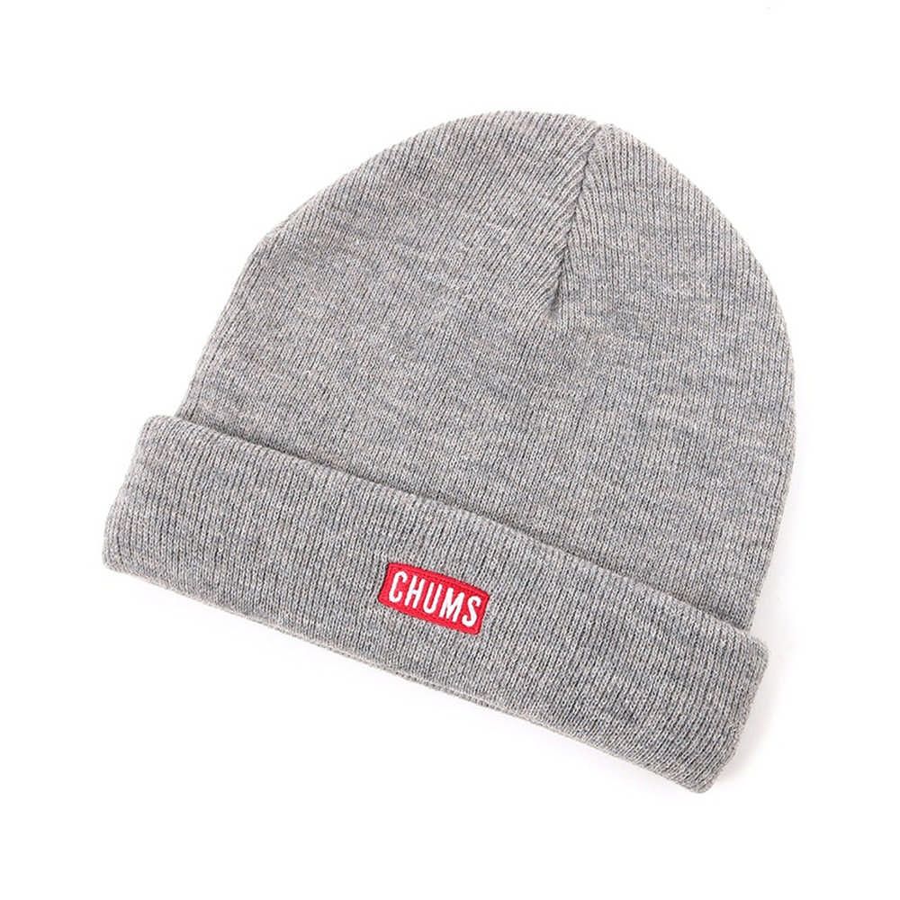 CHUMS Logo Short Knit Cap 男女 針織帽  灰