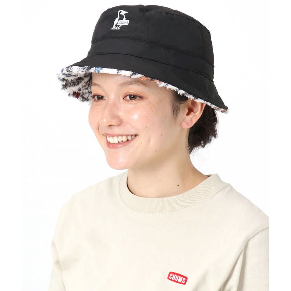 CHUMS Elmo Fleece Reversible Bucket Hat 男女 雙面保暖帽 Glasses/黑