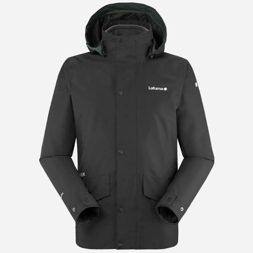 Lafuma JAIPUR GTX 二件式防水保暖刷毛外套 黑 兩件式外套 男 黑色-LFV123350247