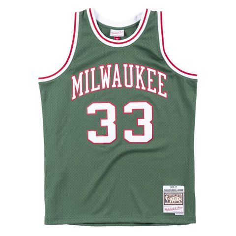 Mitchell & Ness G2二代 Swingman復古球衣 公鹿隊 70-71 #13 Kareem Adbul-Jabbar