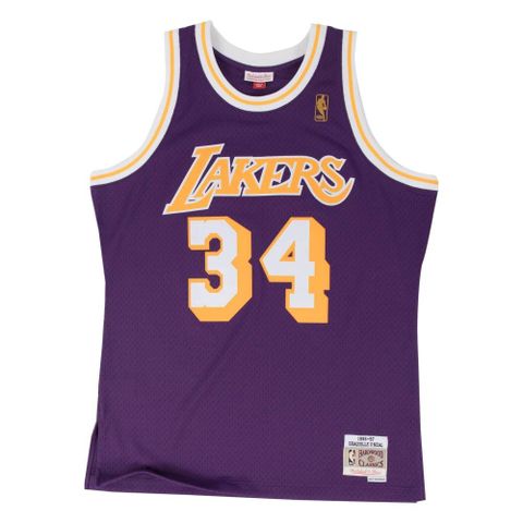 Mitchell & Ness G2二代 Swingman復古球衣 湖人隊 96-97 #34 Shaquille ONeal