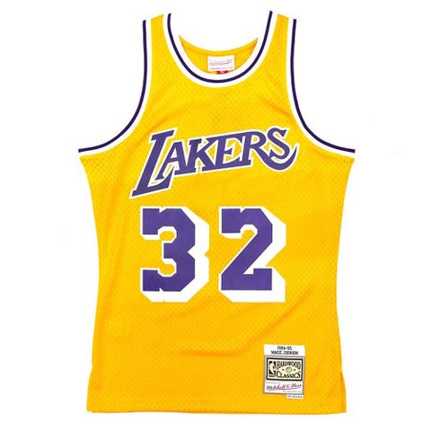 Mitchell & Ness G2二代 Swingman復古球衣 湖人隊 84-85 #32 Magic Johnson