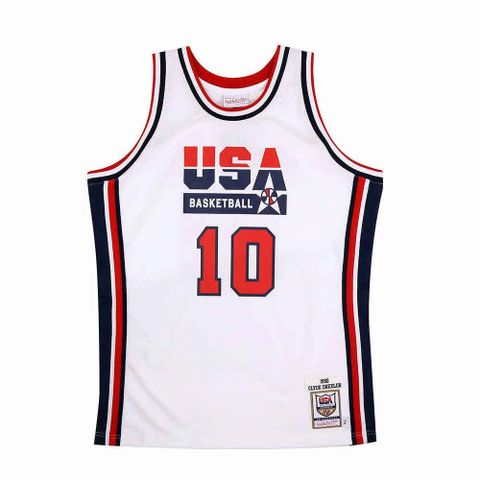 Mitchell & Ness Authentic球員版復古球衣 92 Dream Team #10 Clyde Drexler