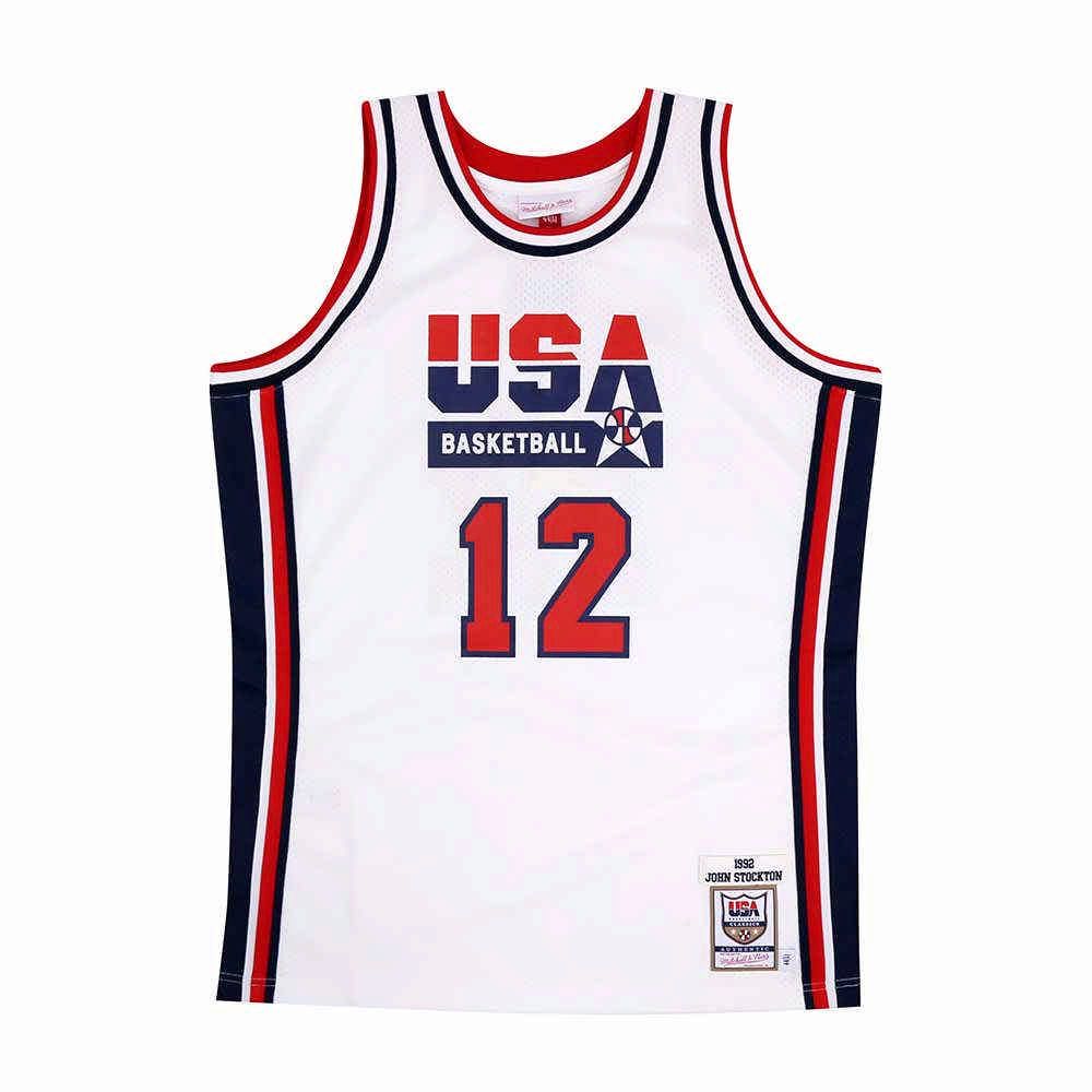 Mitchell & Ness  Authentic球員版復古球衣 92 Dream Team #12 John Stockton