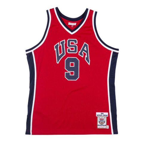 【Mitchell &amp; Ness】 Authentic球員版復古球衣 84’ TEAM USA #9 Michael Jordan