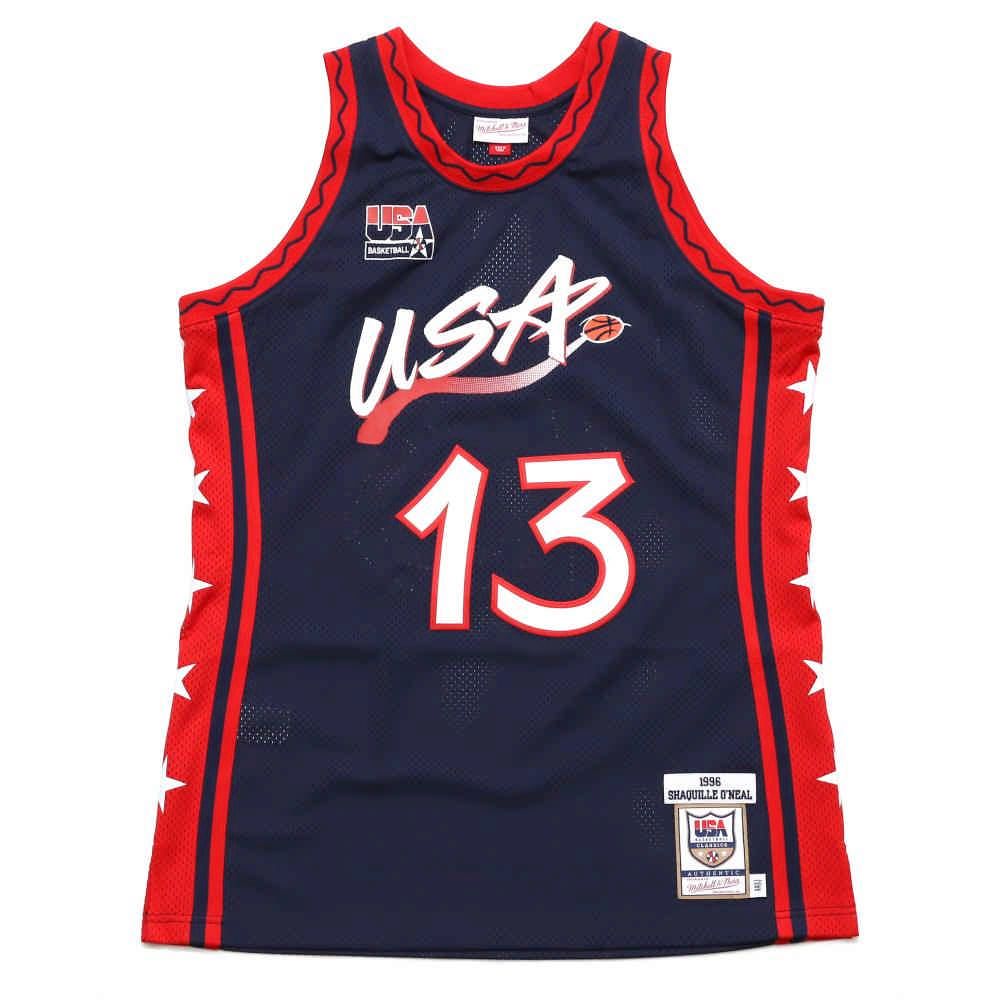 Mitchell & Ness  Authentic球員版復古球衣 96 Dream Team #13 Shaquille O'Neal