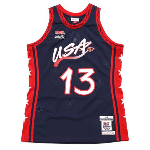 Mitchell & Ness Authentic球員版復古球衣 96 Dream Team #13 Shaquille O'Neal