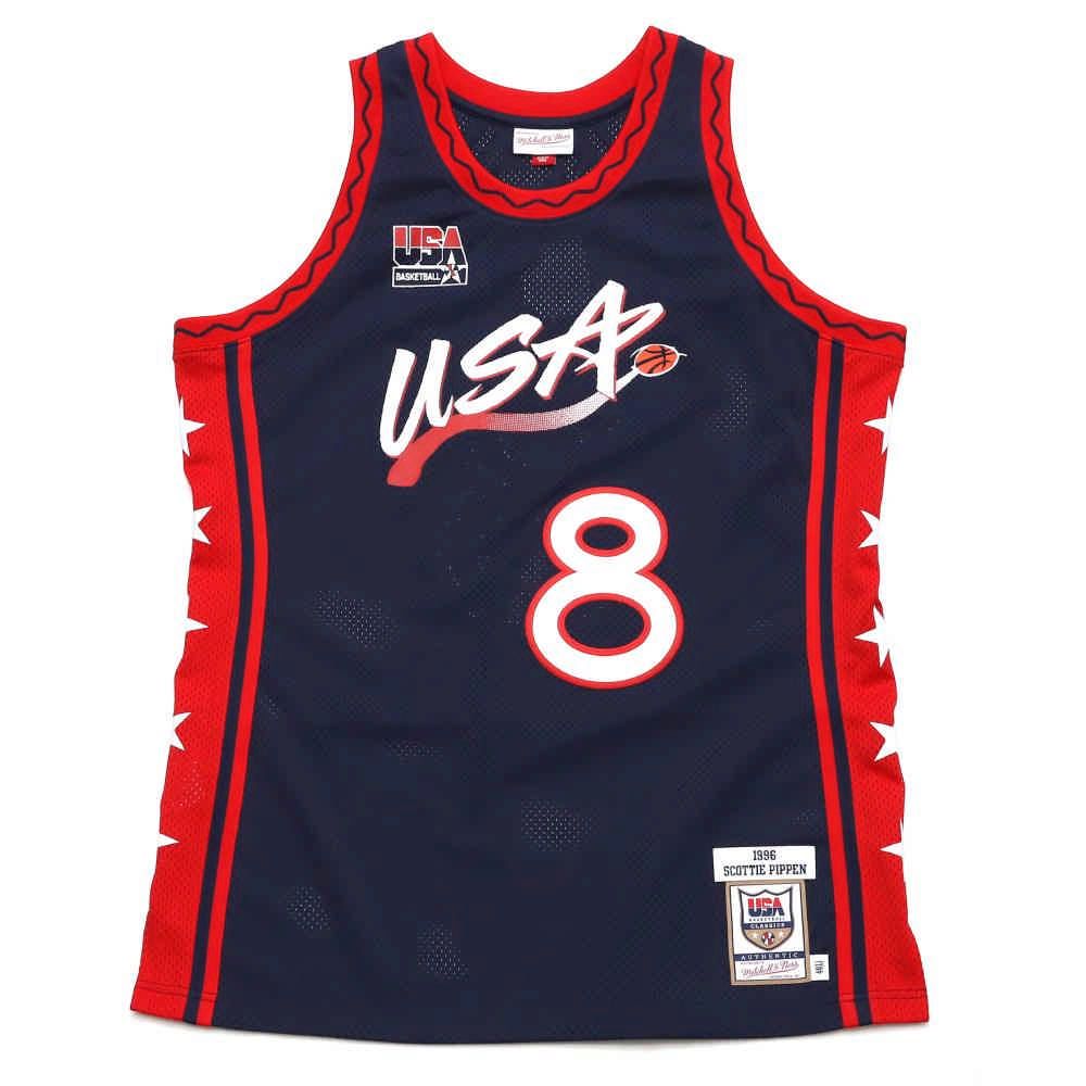 Mitchell & Ness Authentic球員版復古球衣 96 Dream Team #8 Scottie Pippen ...