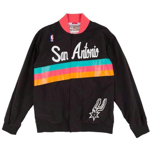 【Mitchell &amp; Ness】 NBA復古熱身外套 馬刺隊