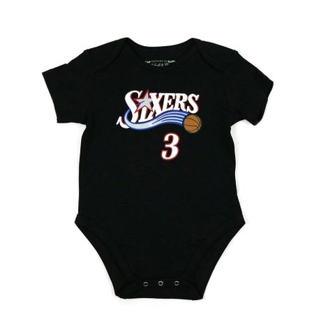 NBA M&N NBA 新生兒 包屁衣 76人 #3 Allen Iverson